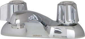 Gerber G074341165 Chrome Classics Two Handle Centerset Lavatory Faucet W/ META...