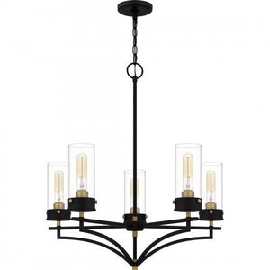 Quoizel HLS5026MBK Hillside Chandelier 5 lights matte black Chandelier