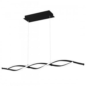 Quoizel PCNPT138MBK Newport Linear chandelier led light matte black Island Light