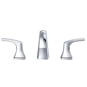 Gerber D304118BS Satin Black Vaughn Two Handle Widespread Faucet