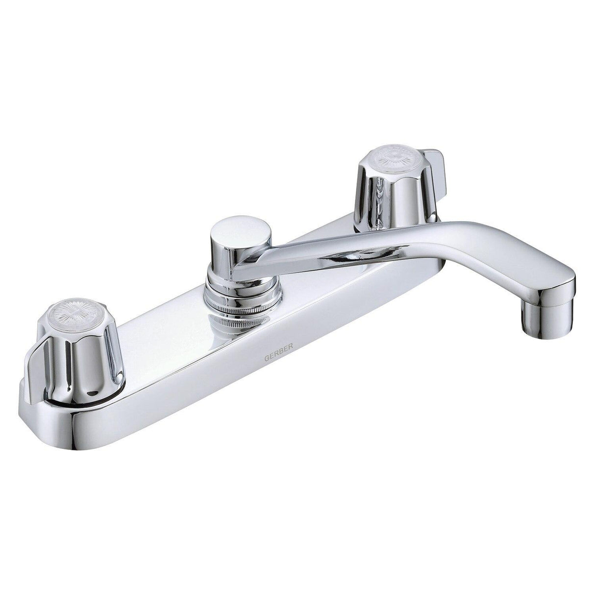 Gerber G0742406 Chrome Classics Two Handle Kitchen Faucet Deck Plate MOUNTED...
