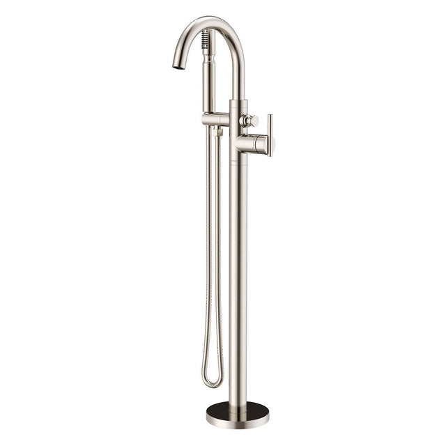Gerber D300558BST Satin Black Contemporary Floor Mount Tub Filler Trim Kit With HANDS...
