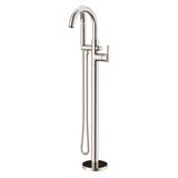 Gerber D300558BNT Brushed Nickel Contemporary Floor Mount Tub Filler Trim Kit With HA...