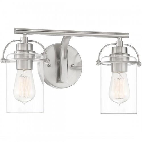 Quoizel EMR8602BN Emerson Bath 2 light brushed nickel Bath Light