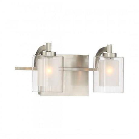 Quoizel KLT8602BNLED Kolt Led bath  fixture 2 light brsh nikl Bath Light
