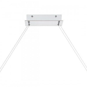 Quoizel PCBLR138C Bleecker Linear chandelier led light polished chr Island Light
