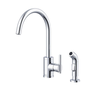 Gerber D401058BS Parma Single Handle Kitchen Faucet - Satin Black