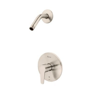 Pfirst Modern 1-Handle Shower, Trim Only Less Showerhead in Brushed Nickel