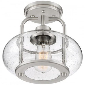 Quoizel TRG1710BN Trilogy Semi flush 1 light brsh nikl Semi-Flush Mount