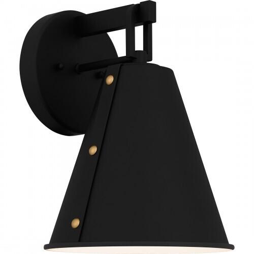 Quoizel HYD8408MBK Hyde Outdoor wall 1 light matte black. Outdoor Lantern