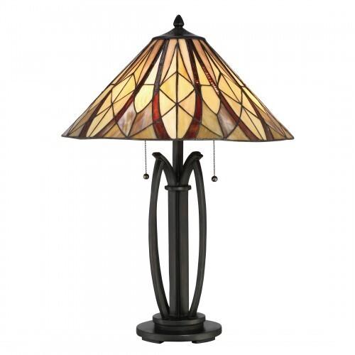 Quoizel TFVY6325VA Victory Table lamp tiffany valiant bronze Table Lamp