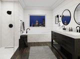 Contempra 2-Handle Roman Tub Trim Handles in Matte Black