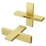 Verve Cross Handle Kit for Widespread, Roman Tub and Thermostatic Shower in Brushed Gold