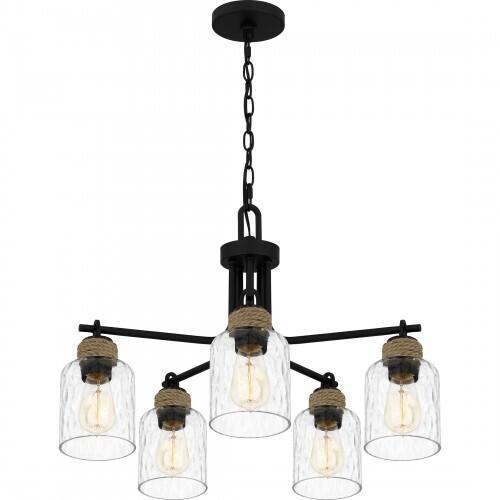 Quoizel BTC5025MBK Baltic Chandelier 5 lights matte black Chandelier