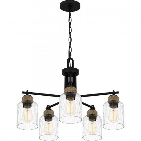 Quoizel BTC5025MBK Baltic Chandelier 5 lights matte black Chandelier