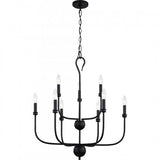 Quoizel BLA5027MBK Blanche Chandelier 9 lights matte black Chandelier