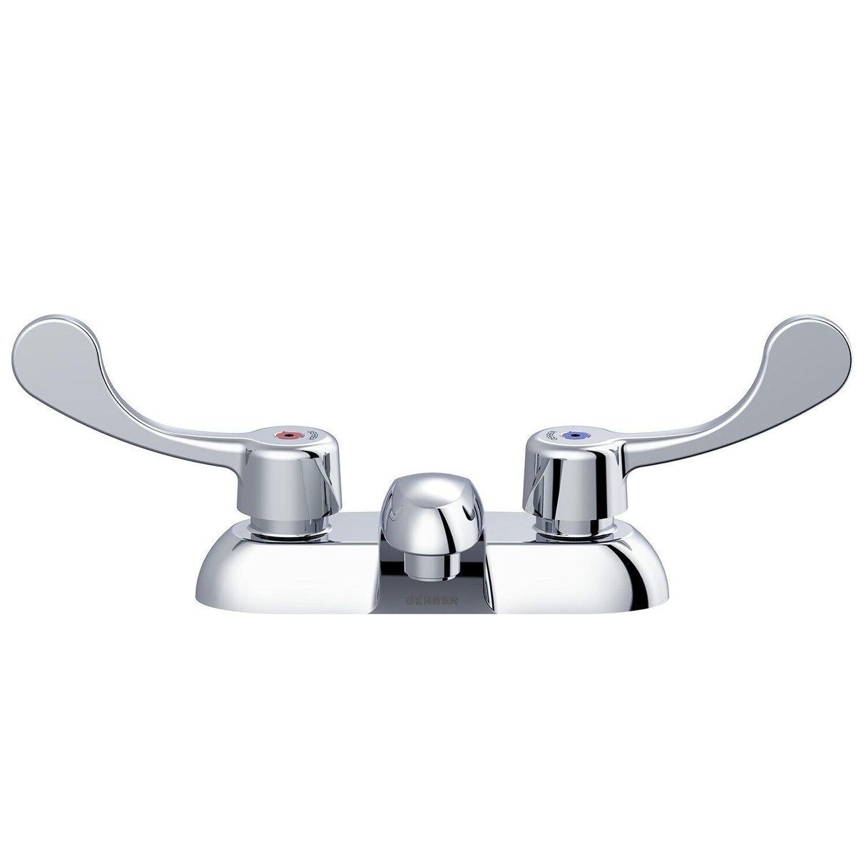 Gerber GC044541 Chrome Commercial Two Handle Centerset Lavatory Faucet W/ Wrist BLA...