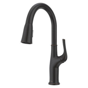 Highbury Pulldown Kitchen Faucet in Tuscan Bronze