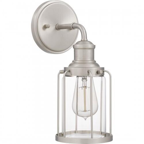 Quoizel LUD8605BN Ludlow Wall 1 light brushed nickel Wall Sconce