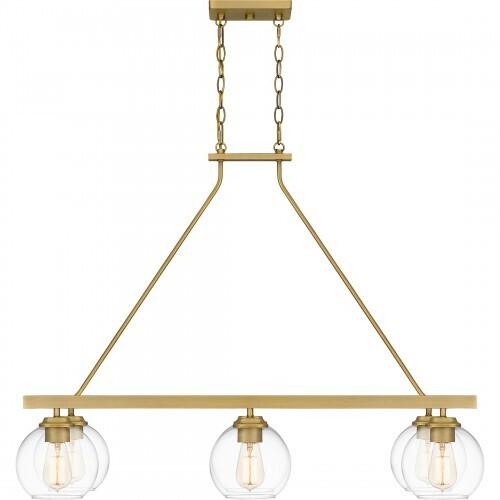 Quoizel CLD637AB Celadon Island 6 lights aged brass Island Light