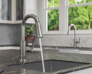 Pfister Stainless Steel 1-handle Pull-down Bar/prep Kitchen Faucet GT572-TDS