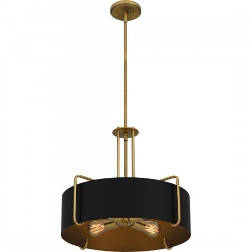 Quoizel QP5596AB Quoizel Pendant Pendant 4 lights aged brass Pendant