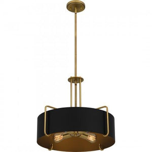 Quoizel QP5596AB Quoizel Pendant Pendant 4 lights aged brass Pendant