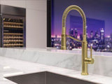 Pfister Brushed Gold Culinary Kitchen Faucet