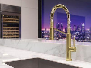 Pfister Brushed Gold Culinary Kitchen Faucet GT529-BRUBG