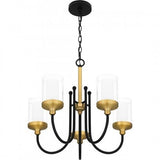 Quoizel ROW5022MBK Rowland Chandelier 5 lights matte black Chandelier