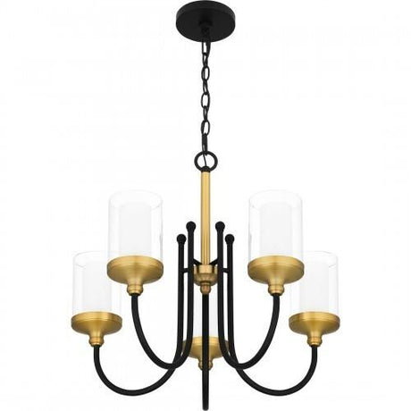 Quoizel ROW5022MBK Rowland Chandelier 5 lights matte black Chandelier