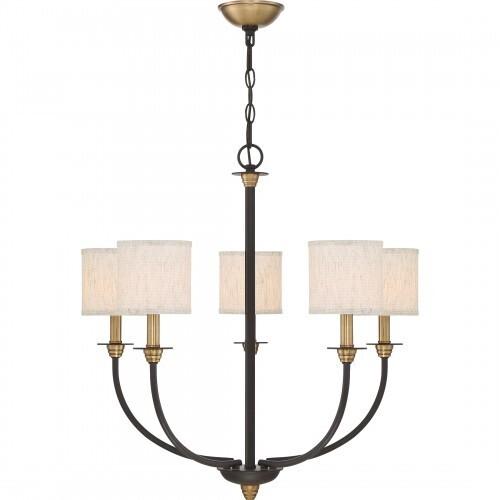 Quoizel ADY5005OZ Audley Chandelier 5 light old bronze Chandelier