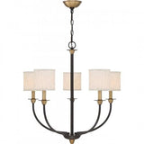 Quoizel ADY5005OZ Audley Chandelier 5 light old bronze Chandelier