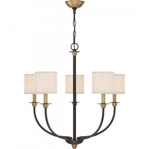 Quoizel ADY5005OZ Audley Chandelier 5 light old bronze Chandelier