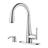 Pfister Polished Chrome Lita Pull-down Kitchen Faucet