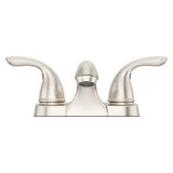 Pfirst Series 2-Handle 4" Centerset Bathroom Faucet in Brushed Nickel