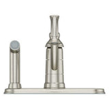 Portland 1-Handle Kitchen Faucet with Side Spray in Stainless Steel