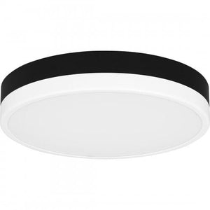Quoizel WLN1611MBKW Weldin Flush mount led matte black white Flush Mount