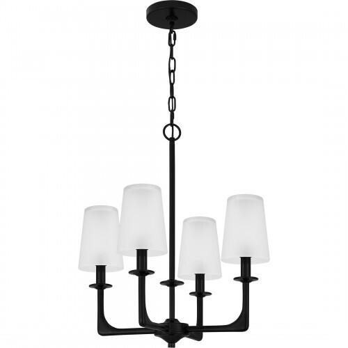 Quoizel HOG5018K Hough Chandelier 4 lights mystic black Chandelier