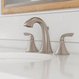 Bronson 2-Handle 8" Widespread Bathroom Faucet in Brushed Nickel