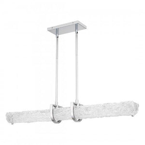 Quoizel PCPLL138C Pell Linear chandelier led light polished chr Island Light