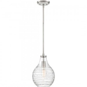 Quoizel QPP4019BN Genie Mini pendant 1 light  brushed nickel Mini Pendant