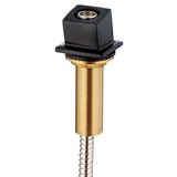 Gerber D491122BS Satin Black Square Roman Tub Personal Spray Rough-in