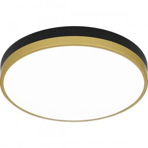 Quoizel WLN1615MBKG Weldin Flush mount led matte black gold Flush Mount