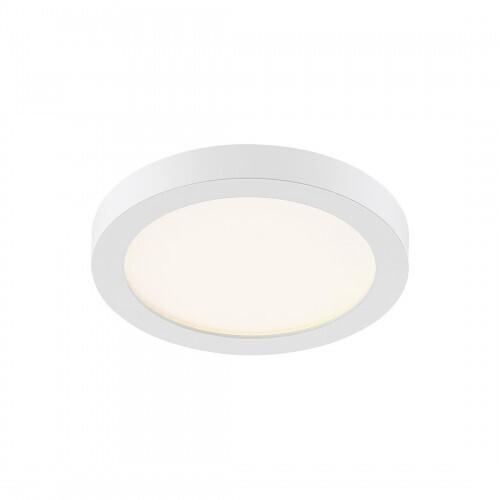 Quoizel OST1708W Outskirts Flush mount 7.5"d white Flush Mount