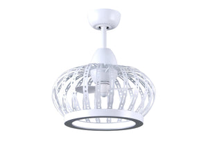 Matthews Fan DM-MWH Dana ceiling fan pendant in Matte White finish.