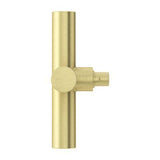 Tenet Single Cross Handle for Slide Bar Kit in Brushed Gold