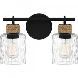 Quoizel BTC8614MBK Baltic Bath 2 lights matte black. Bath Light