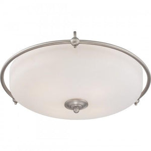 Quoizel GF1621AN Griffin Flush mount antq nikl  21"d Flush Mount