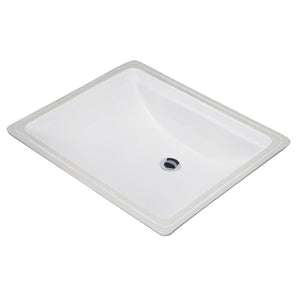 Gerber G0012765 White Logan Square Rectangular Petite Undercounter Bathroom Sink
